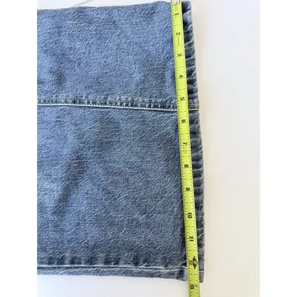 Habitual Blue Jeans Size 12/31 Women’s Whide Leg Cargo 35x31 Denim Relaxed - Picture 9 of 9